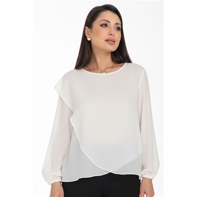 Блузка шифоновая цвета айвори