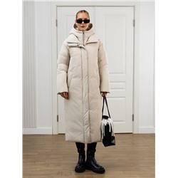 Пуховик женский светло-бежевый