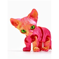 3Д - печатная игрушка «Котёнок», подвижная, цвет МИКС