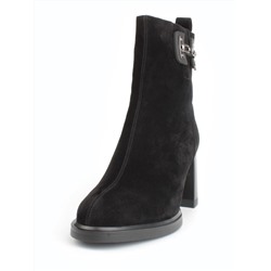 04-M3-L811 BLACK Ботинки зимние женские (натуральная замша, натуральный мех)