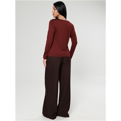 Энкар - лонгслив бордовый