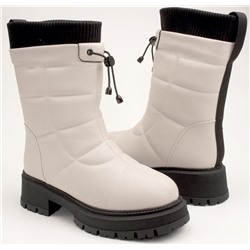 Stylele K-88К-МП/Z Полусапожки женские молочн иск кожа, подклад нат шерсть