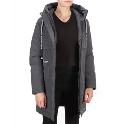 8802 DARK GRAY Пальто зимнее женское CLOUD LAG CAT  (200 гр. холлофайбер)