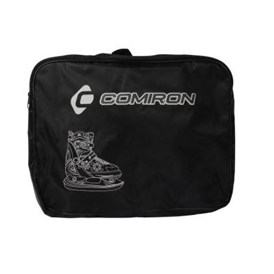 Коньки ледовые раздвижные COMIRON / M /уп 6/ (35-38) чёрные