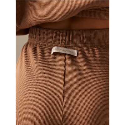 Пижама женская (рубашка, брюки) SL HOME Soft Home, кофейная