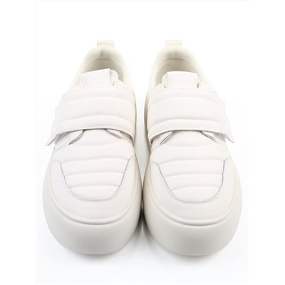 03-YH462-2 LT. BEIGE Полуботинки спортивные демисезонные женские (натуральная кожа)