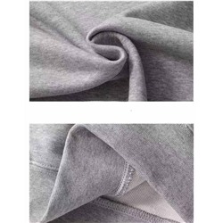 Толстовка 2х нитка воротник стойка U65 светло-серый