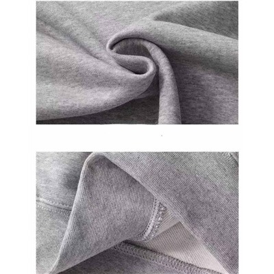 Толстовка 2х нитка воротник стойка U65 светло-серый