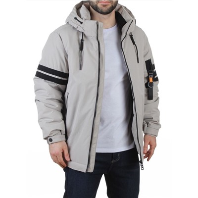 D6821 LT. GRAY Куртка мужская зимняя (200 гр. холлофайбер)