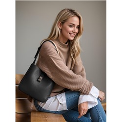 Женская кожаная сумка Richet 3210LN 335 Черный