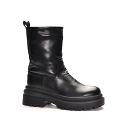 998 Fashion A5351-МП/Z Ботинки женские чер иск кожа, подклад нат шерсть