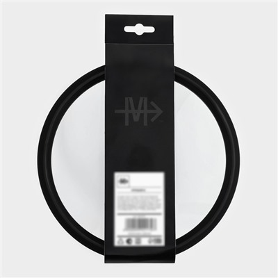 Крышка Magistro, d=22 см, со сливом, с силиконовым ободком и ручкой, жаропрочное стекло