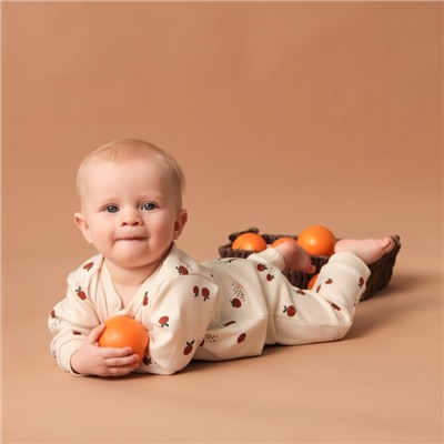 Комбинезон Крошка Я Oranges  р. 62-68, молочный