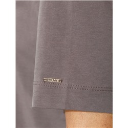 Свободная футболка с принтом из премиального хлопка с эластаном