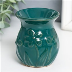 Аромалампа для эфирных масел «Незабудки», керамика, 8×7×7 см, МИКС