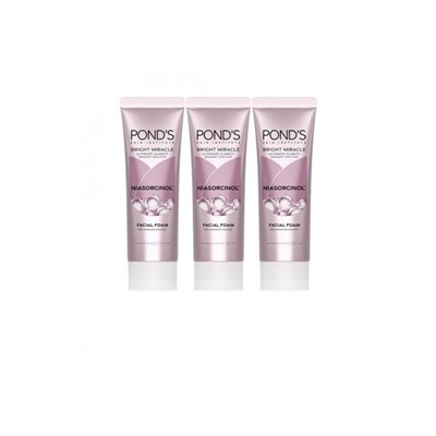 Пенка для умывания Pond's Bright Miracle Ultimate Clarity Niasorcinol Facial Foam 50 гр  x 3 шт