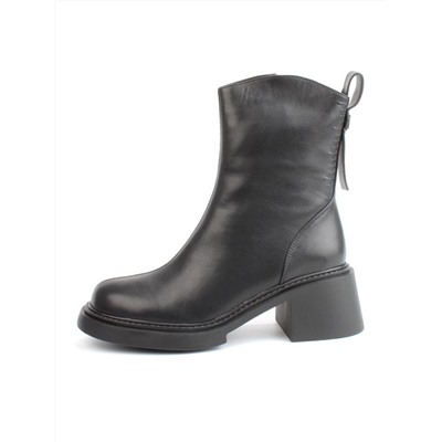 04-M3-L806 BLACK Ботинки зимние женские (натуральная кожа, натуральный мех)