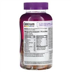 Centrum, Мультивитамины для женщин, ассорти из натуральных фруктов, 170 жевательных таблеток