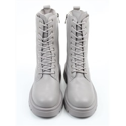 04-PAX86-5Z LT. GRAY Ботинки зимние женские (натуральная кожа, 100% шерсть)