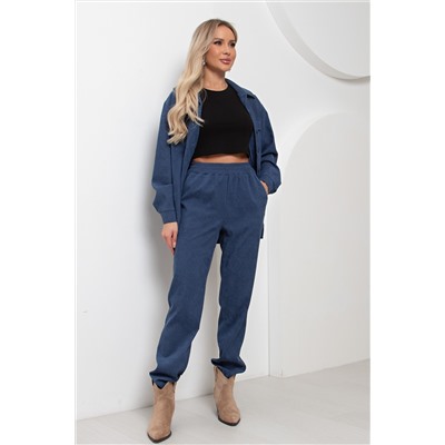 Брюки вельветовые синие Мари №1