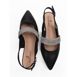 08-B35F-130A BLACK Босоножки женские (натуральная кожа)