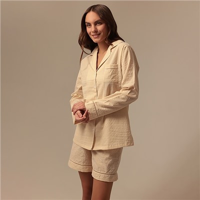 Сорочка ночная женская SL HOME Basic, бежевая