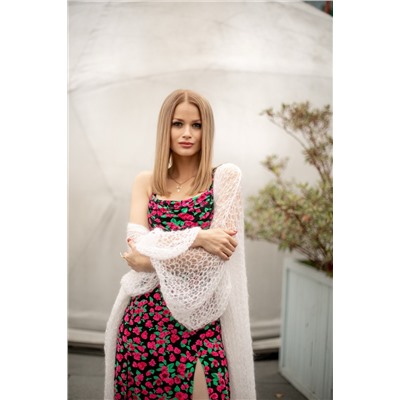 Кардиган паутинка VENECIA, Белый