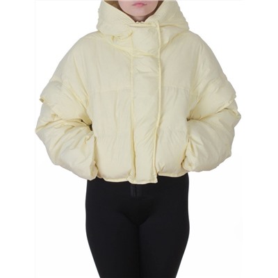 9518 YELLOW Куртка пуховая зимняя женская (пух)