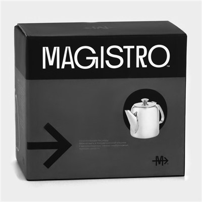 Заварочный чайник Magistro Silver Line, 1,4 л, нержавеющая сталь