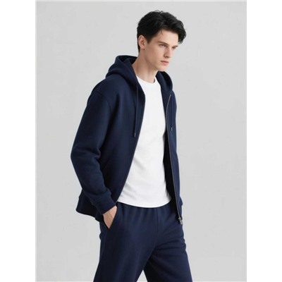 Толстовка 2х нитка капюшон U63 синий