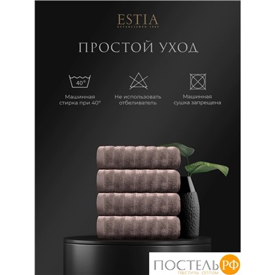 ESTIA ТОРЛЕЙ беж-сер К-т полотенец 50х80-4, 100% хлопок, 500 г/м2