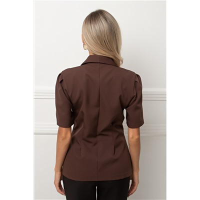 Жакет с короткими рукавами в коричневом цвете Джил №1