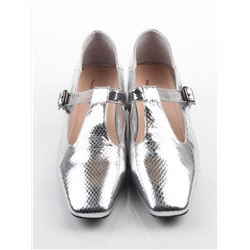 06-B68A-120U GREY/SILVER Туфли женские (натуральная кожа)