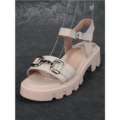 08-PEY182-2 PINK Босоножки женские (натуральная кожа)