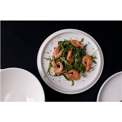 Набор посуды Magistro La palla, 7 предметов: тарелка d=23 см, 2 тарелки d=23.2 см, 2 тарелки 1000 мл, 2 салатника 1000 мл, фарфор, белый