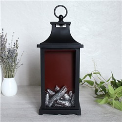 Светильник фонарь настольный Камин 30 см / YR1168 /уп 24/от батареек