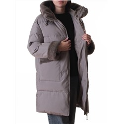6093 GRAY Куртка зимняя женская оверсайз (200 гр. холлофайбер)