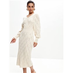 Платье FLOWER, Светлый беж