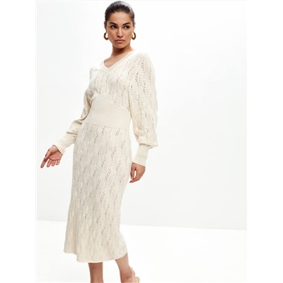 Платье FLOWER, Светлый беж