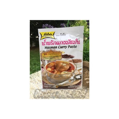 Массаман (ближневосточная) паста карри от Lobo, Masman Curry Paste, 50 гр