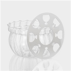 Подставка-подогрев под чайник Magistro «Диана», 12.5×8 см, стекло