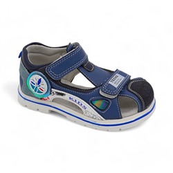 Сандалии ВМ676-2-1 серо голубые