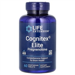 Life Extension, Прегненолон Elite Cognitex, 60 вегетарианских таблеток