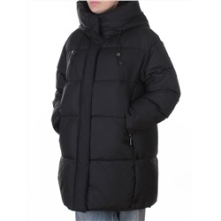 8888 BLACK Куртка зимняя женская оверсайз (200 гр. холлофайбер)