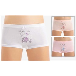 5432 Трусы шорты для девочек многоцвет (BAYKAR)