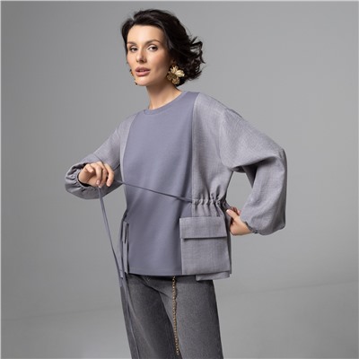 Свитшот дизайнерский, В котором удобно жить (серый)