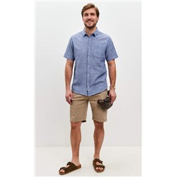 Рубашка к/р лен F111-0450 jeans
