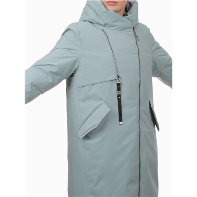 H269 BLUE Пальто зимнее женское (170 гр. холлофайбер)