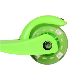 Самокат трехколесный от 2-х лет Yeenot Kids GT4105, до 30кг, вес 1.8кг, свет. колёса PU 110мм ABEC7, зелёный, БК/уп10/ АКЦИЯ!