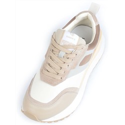 05-A603-2 BEIGE Кроссовки женские (натуральная кожа, натуральная замша)